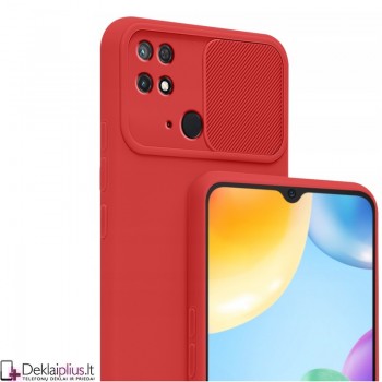 Švelnus guminis dėklas su kameros apsauga - raudonas (Xiaomi Redmi 10C) Švelnus guminis dėklas su kameros apsauga - raudonas (Xiaomi Redmi 10C)